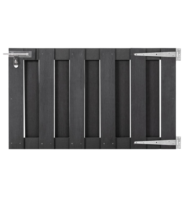 Portillon WPC 100x60 cm Gris | Mobilier & Déco