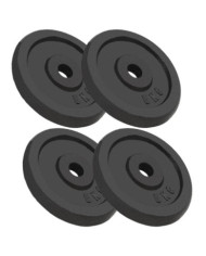 Plaque de poids 4 pcs 4x5 kg Fonte | Mobilier & Déco