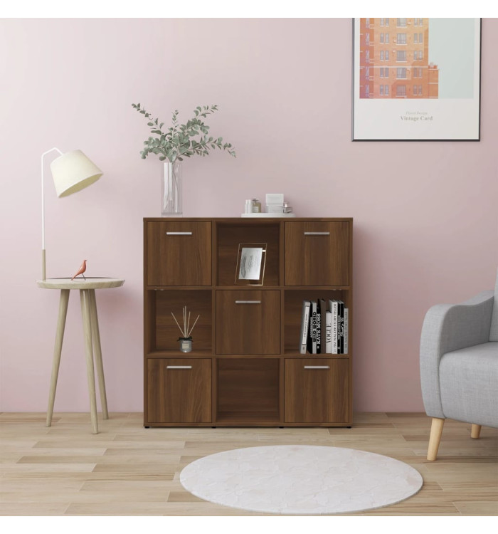 Bibliothèque Chêne marron 90x30x90 cm Bois d'ingénierie | Mobilier & Déco