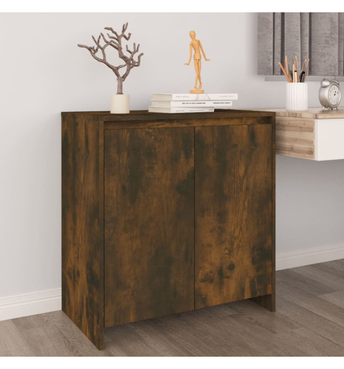 Buffet Chêne fumé 70x41x75 cm Bois d'ingénierie | Mobilier & Déco