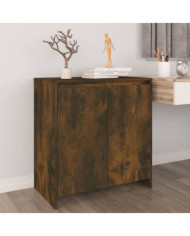 Buffet Chêne fumé 70x41x75 cm Bois d'ingénierie | Mobilier & Déco