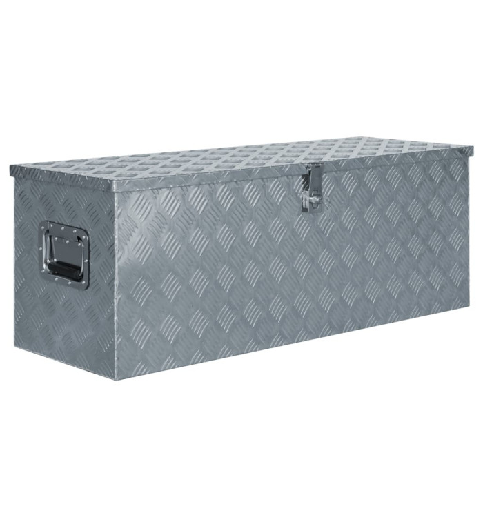 Boîte en aluminium 110,5 x 38,5 x 40 cm Argenté | Mobilier & Déco