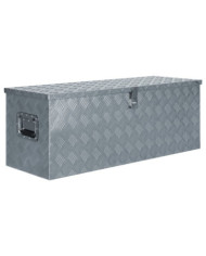 Boîte en aluminium 110,5 x 38,5 x 40 cm Argenté | Mobilier & Déco