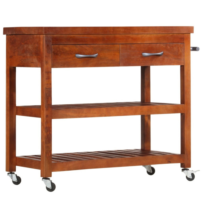 Chariot de cuisine 100x48x89 cm Bois d'acacia massif | Mobilier & Déco