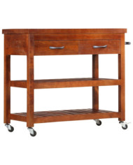 Chariot de cuisine 100x48x89 cm Bois d'acacia massif | Mobilier & Déco