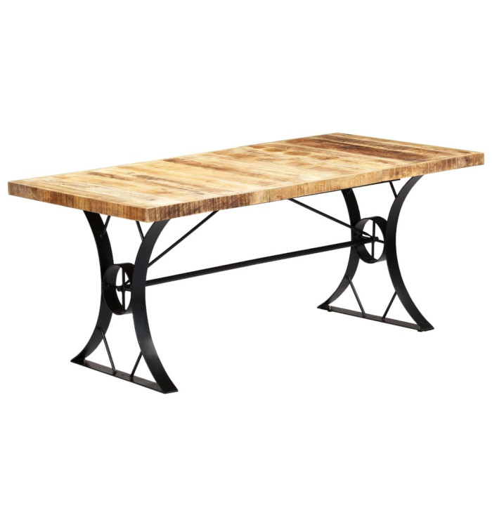 Table à manger 180x90x76 cm Bois de manguier massif | Mobilier & Déco