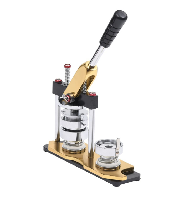 Machine à badges avec cutter circulaire poinçon rotatif 37 mm | Mobilier & Déco