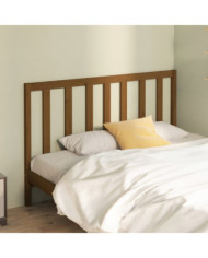 Tête de lit Marron miel 146x4x100 cm Bois massif de pin | Mobilier & Déco