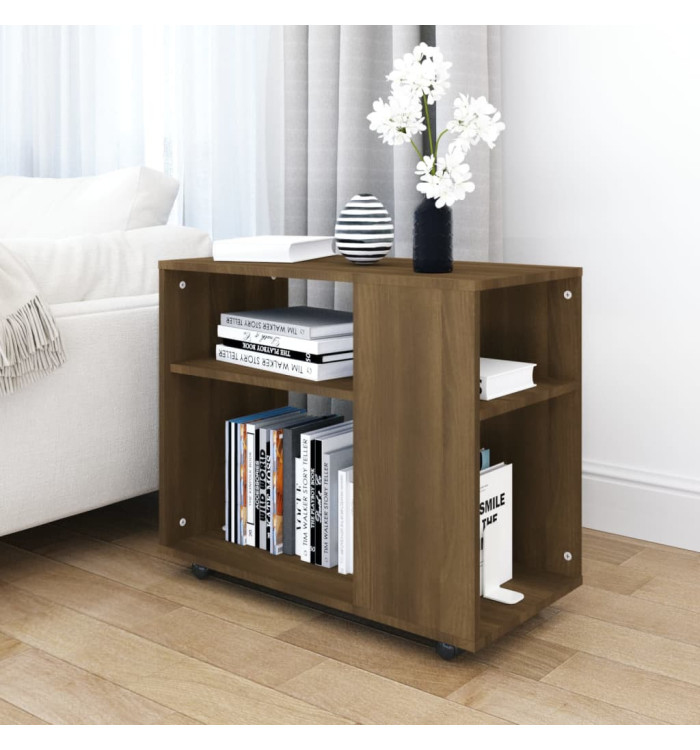 Table d'appoint Chêne marron 70x35x55 cm Bois d'ingénierie | Mobilier & Déco