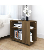 Table d'appoint Chêne marron 70x35x55 cm Bois d'ingénierie | Mobilier & Déco