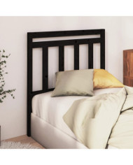Tête de lit Noir 96x4x100 cm Bois massif de pin | Mobilier & Déco