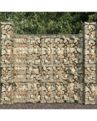 Mur en gabion avec couvercle Acier galvanisé 600 x 50 x 200 cm | Mobilier & Déco