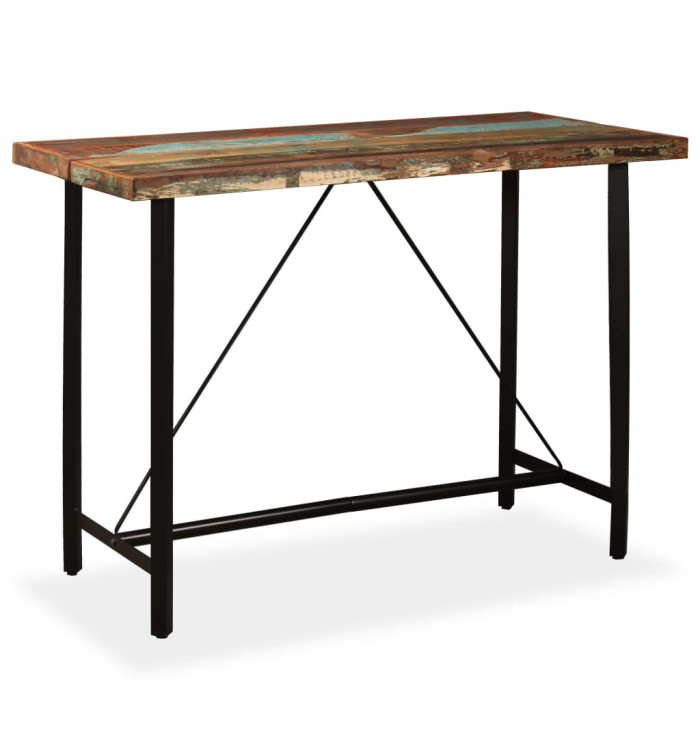 Table de bar Bois massif de récupération 150 x 70 x 107 cm | Mobilier & Déco