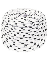 Corde de bateau tressé Blanc 6 mmx25 m Polyester | Mobilier & Déco