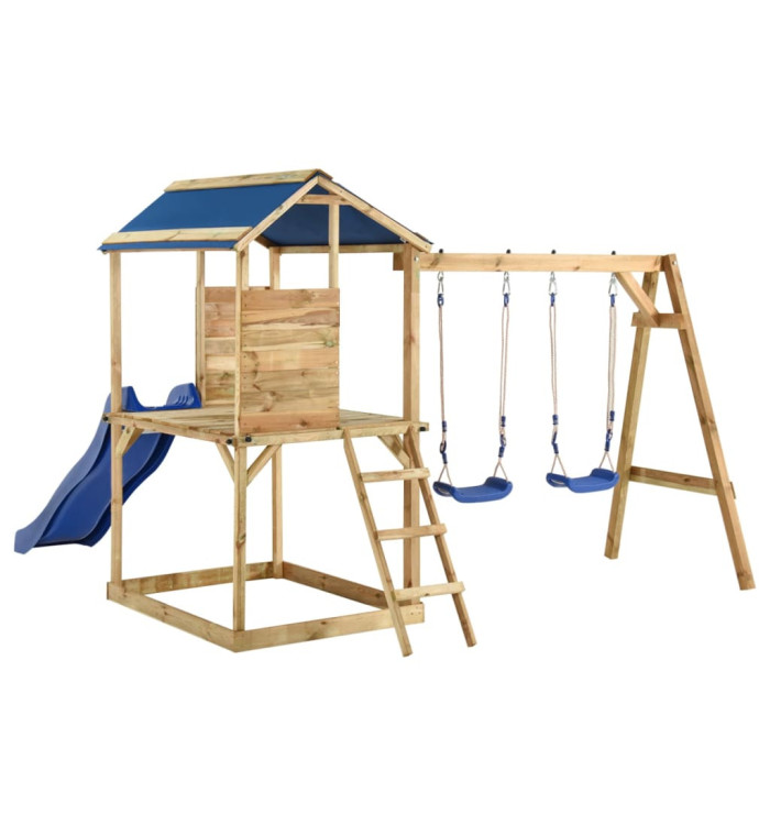 Aire de jeux d'extérieur bois de pin imprégné | Mobilier & Déco