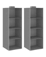 Étagères suspendues de rangement 2 pcs 4 niveaux Tissu | Mobilier & Déco