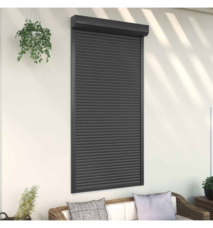 Volet roulant aluminium 110x220 cm anthracite | Mobilier & Déco