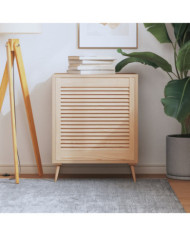 Porte d'armoire à persiennes 61,5x59,4 cm bois de pin massif | Mobilier & Déco