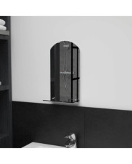 Miroir mural avec étagère 20x40 cm Verre trempé | Mobilier & Déco
