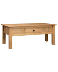 Table basse 100x60x45 cm Pin massif Assortiment Panama | Mobilier & Déco