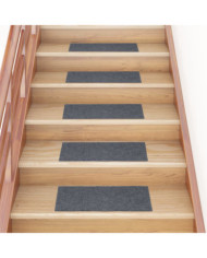 Tapis d'escalier autocollants Rectangulaire 15 pcs 60x25 cm | Mobilier & Déco