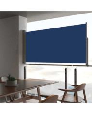 Auvent latéral rétractable de patio 80x300 cm Bleu | Mobilier & Déco