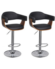 Tabourets de bar lot de 2 similicuir | Mobilier & Déco