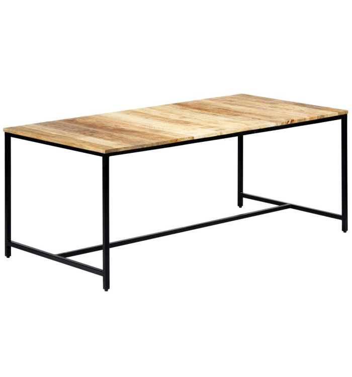 Table à manger 180x90x75 cm Bois de manguier massif brut | Mobilier & Déco