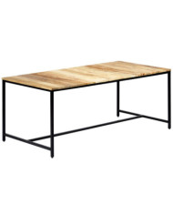 Table à manger 180x90x75 cm Bois de manguier massif brut | Mobilier & Déco