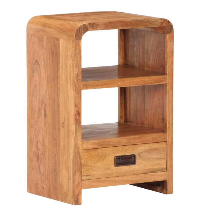 Table de chevet 40x30x60 cm Bois acacia massif et finition miel | Mobilier & Déco