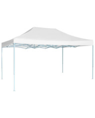 Tente de réception pliable professionnelle 3x4 m Acier Blanc | Mobilier & Déco
