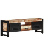 Meuble TV 120x30x40 cm Bois massif de récupération | Mobilier & Déco