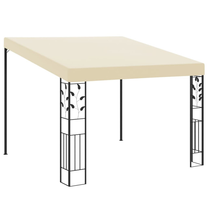Belvédère à montage mural 3x3x2,5 m Crème | Mobilier & Déco