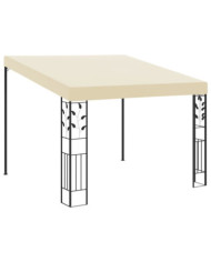 Belvédère à montage mural 3x3x2,5 m Crème | Mobilier & Déco