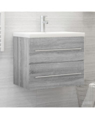 Armoire de lavabo Sonoma gris 60x38,5x48 cm Bois d'ingénierie | Mobilier & Déco