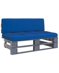Canapé central palette de jardin Gris Bois de pin imprégné | Mobilier & Déco