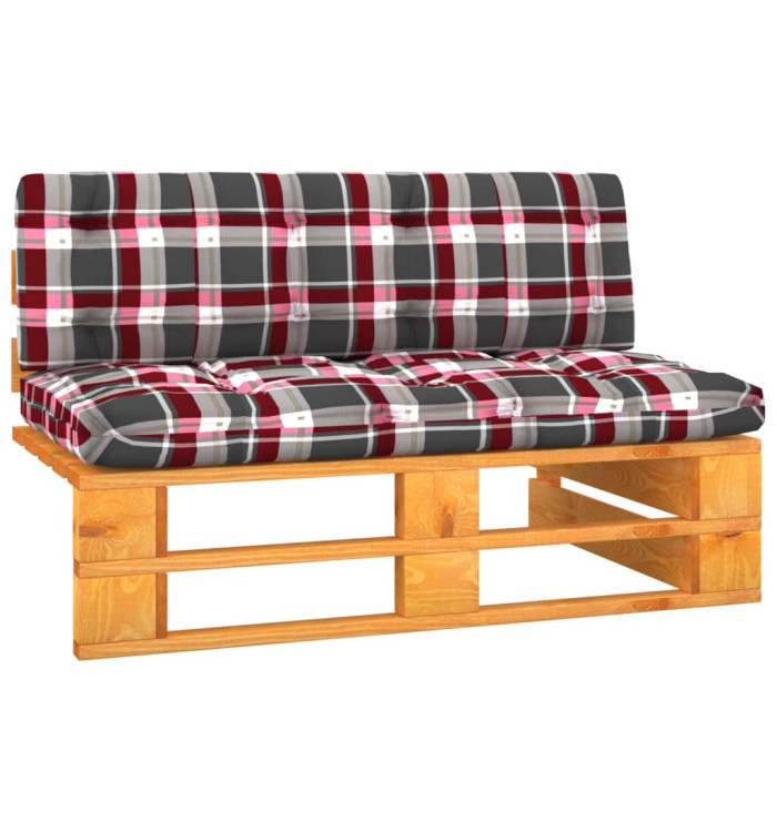 Canapé central palette de jardin marron miel bois pin imprégné | Mobilier & Déco
