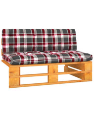 Canapé central palette de jardin marron miel bois pin imprégné | Mobilier & Déco