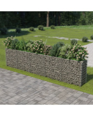 Lit surélevé à gabion Acier galvanisé 450x50x100 cm | Mobilier & Déco
