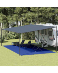 Tapis de tente 400x800 cm Bleu PEHD | Mobilier & Déco