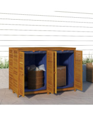 Boîte de rangement de jardin 140x87x104 cm bois massif d'acacia | Mobilier & Déco