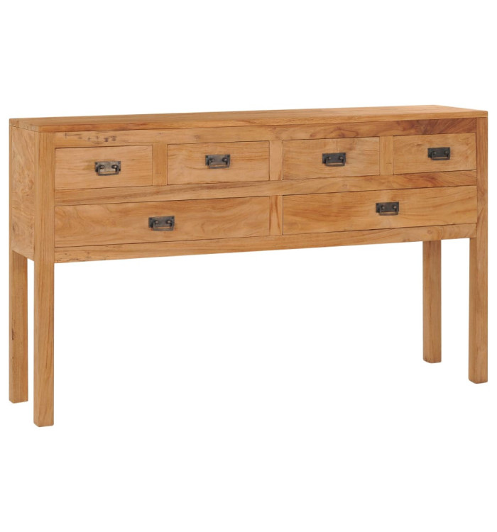 Buffet 125x30x75 cm bois de teck massif | Mobilier & Déco