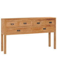 Buffet 125x30x75 cm bois de teck massif | Mobilier & Déco