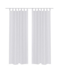 Rideau fin Blanc 140x245 cm 2 pcs | Mobilier & Déco