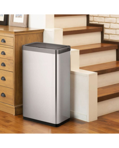 EKO Poubelle à capteur Mirage X 80 L Argenté mat | Mobilier & Déco