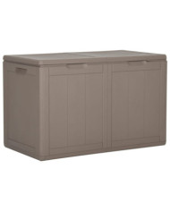 Boîte de rangement de jardin 180 L Marron PP Rotin | Mobilier & Déco