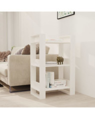 Bibliothèque/Séparateur de pièce Blanc 60x35x91 cm Bois de pin | Mobilier & Déco