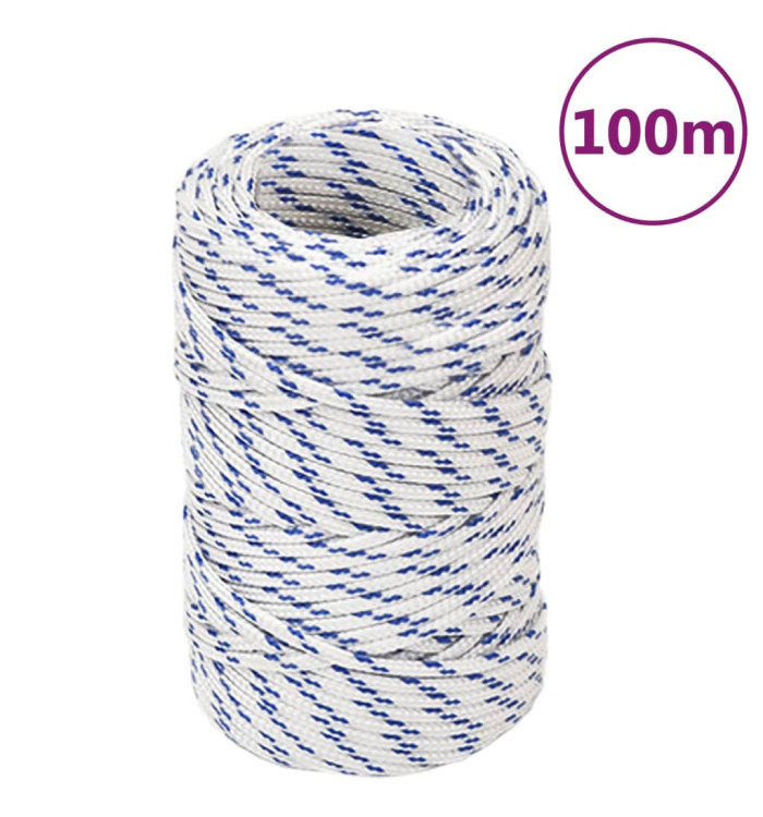 Corde de bateau Blanc 2 mm 100 m Polypropylène | Mobilier & Déco