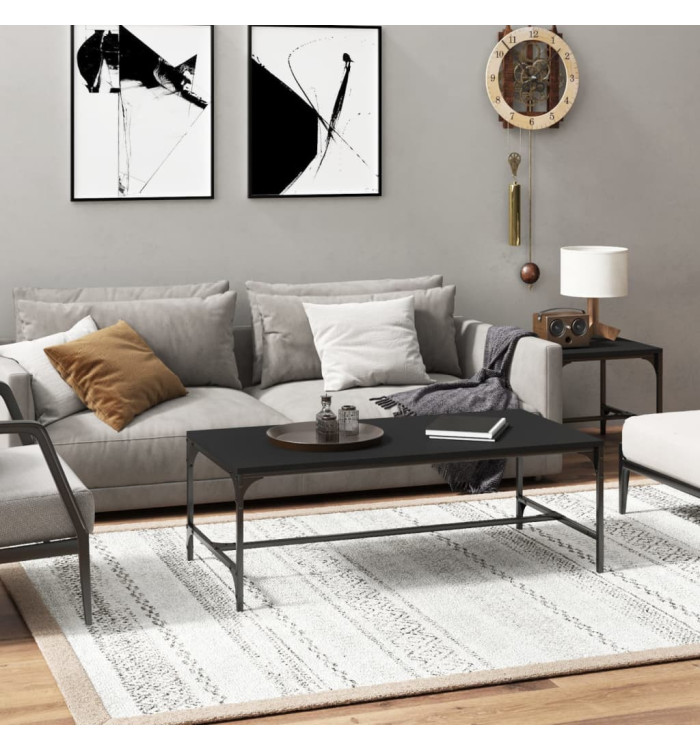 Table basse Noir 80x50x35 cm Bois d'ingénierie | Mobilier & Déco