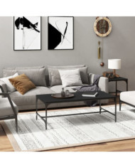 Table basse Noir 80x50x35 cm Bois d'ingénierie | Mobilier & Déco